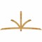 Ekena Millwork Davenport Rough Sawn Timber Gable Bracket, Western Red Cedar, 108"W x 49"H x 4"D x 4"F, 11/12 Pitch GBW108X49X0404DAV00RWR - alternate 1